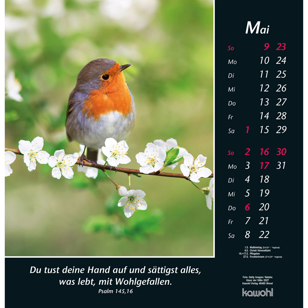 Glanz der Stille 2027 - Wandkalender