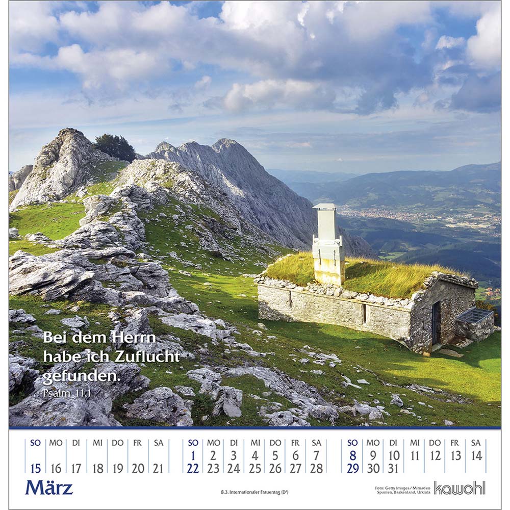 Glanz der Berge 2026 - Wandkalender