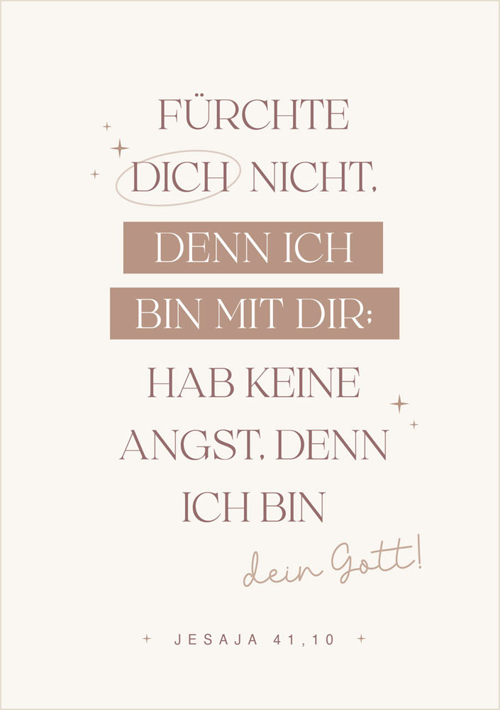 Postkarte "Ich bin mit dir"