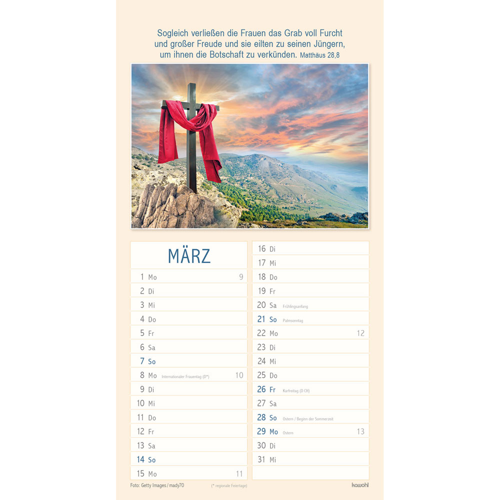 Meine Zeit in seinen Händen 2027 - Wandkalender
