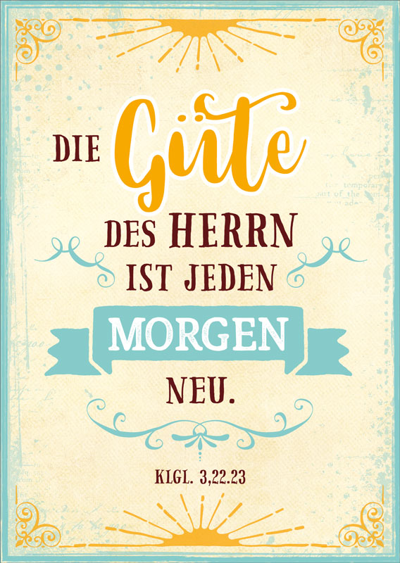 Postkarte "Die Güte des Herrn"