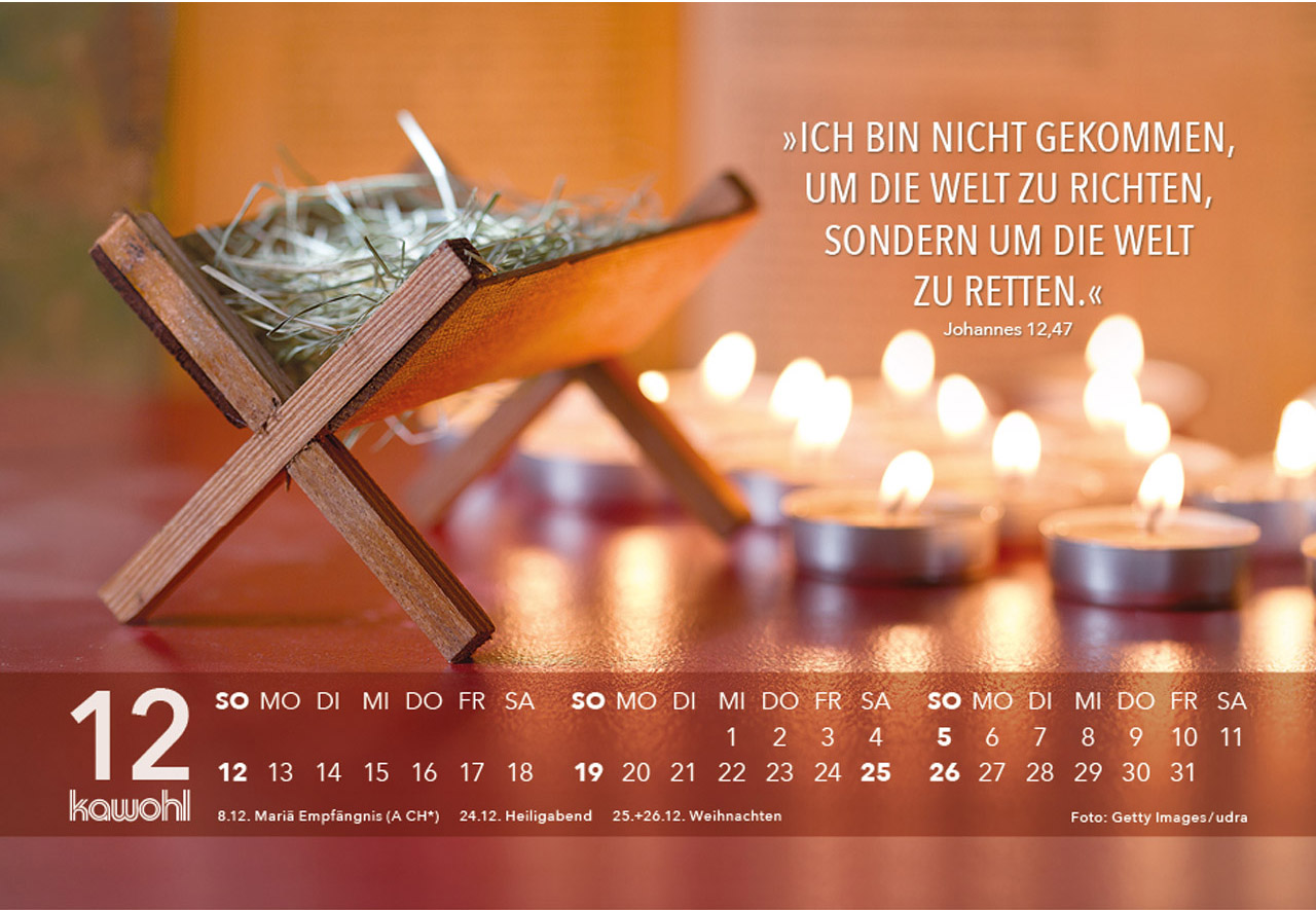 Jesus Zitate 2027 - Aufstellkalender