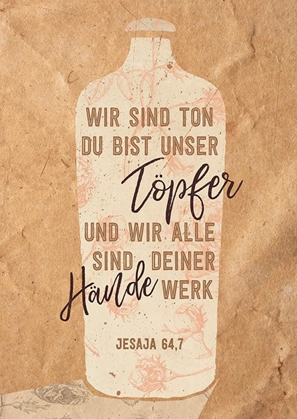15-1340 Postkarte "Wir sind Ton"