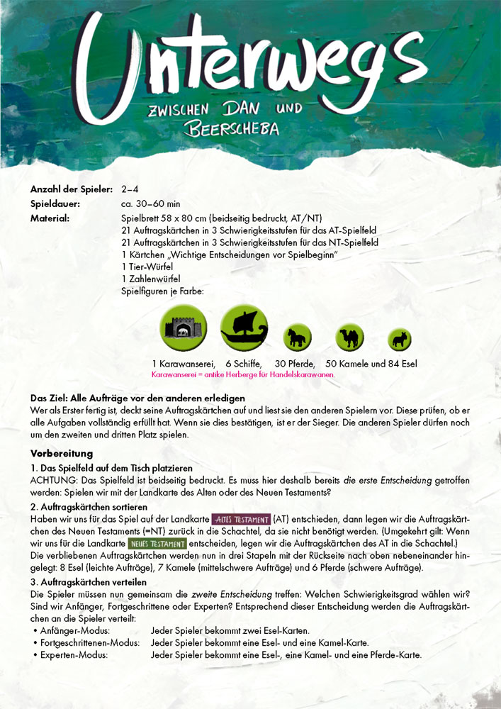 Brettspiel "Unterwegs"