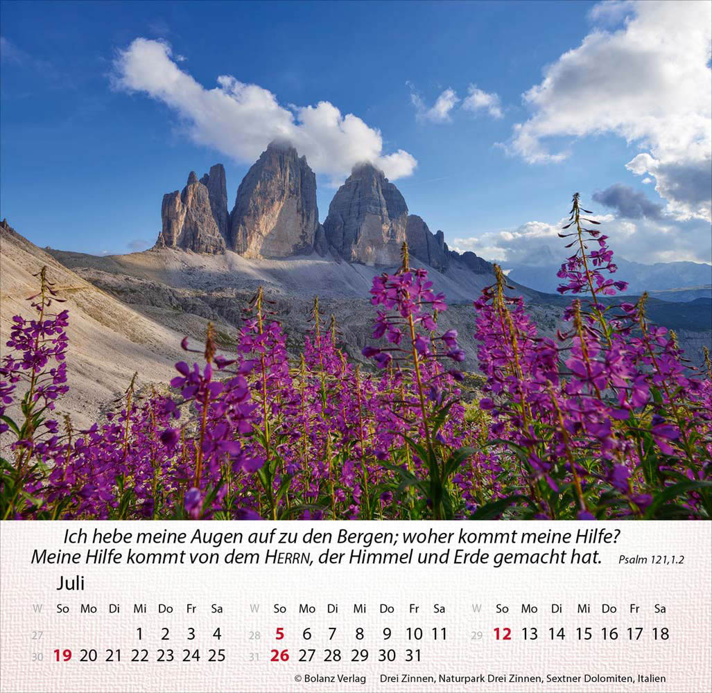 Berge 2026 - Tischkalender Berge 2026 - Tischkalender