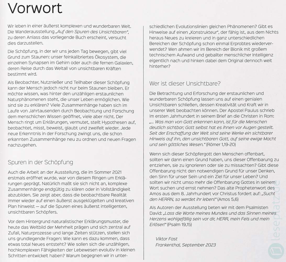 Auf den Spuren des Unsichtbaren