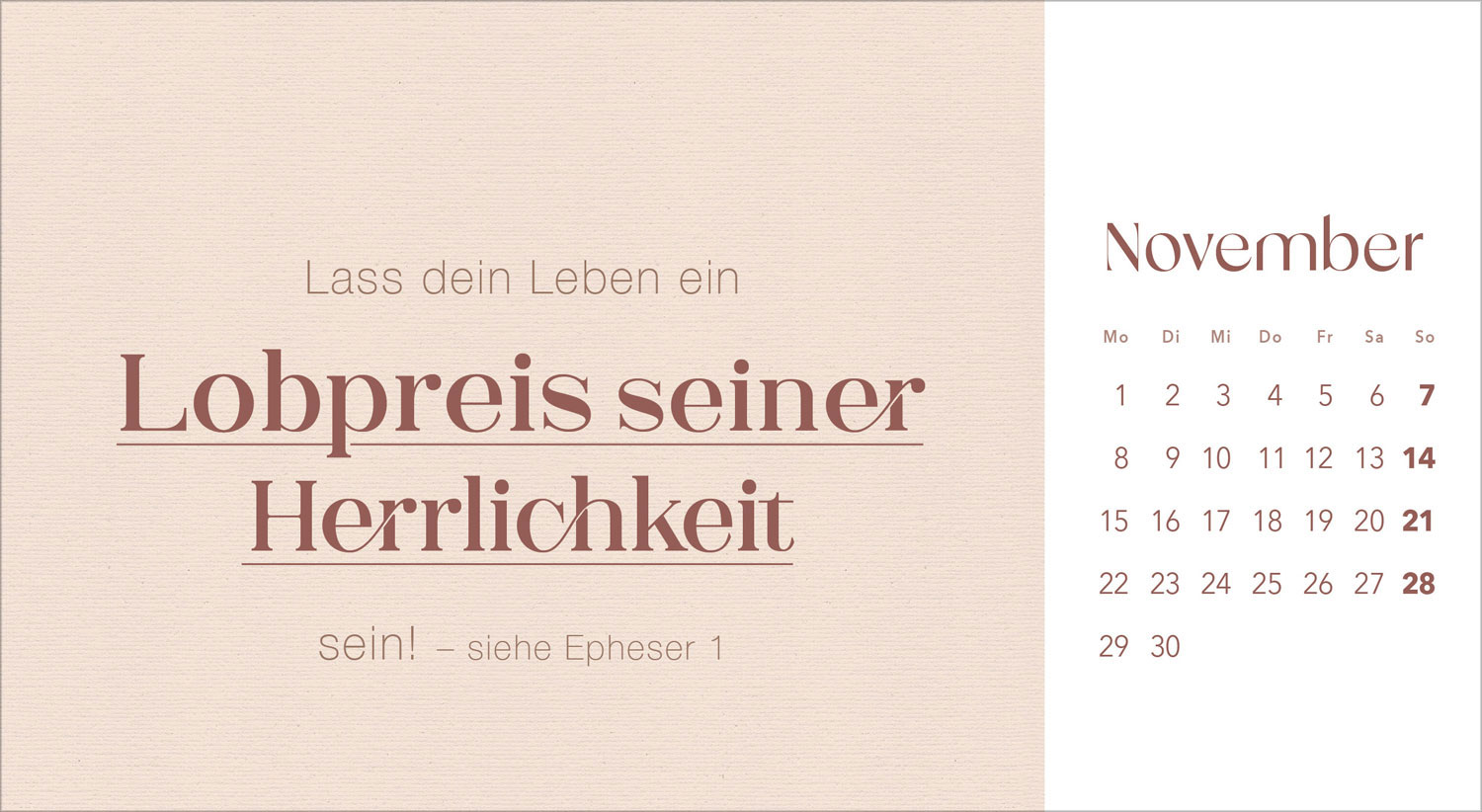 Leben in seiner Gegenwart 2027 - Postkartenkalender