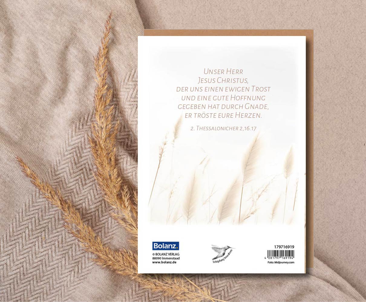 Faltkarte "In stillem Gedenken"