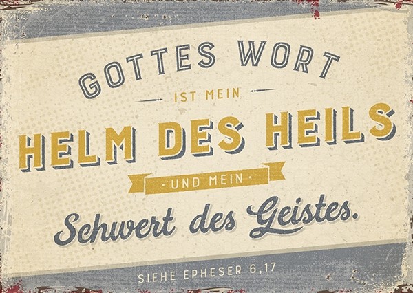 Postkarte "Helm des Heils"