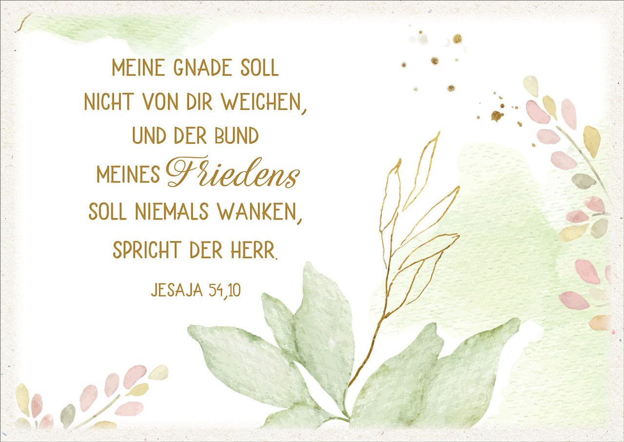 Postkarte "Meine Gnade soll nicht von dir weichen"