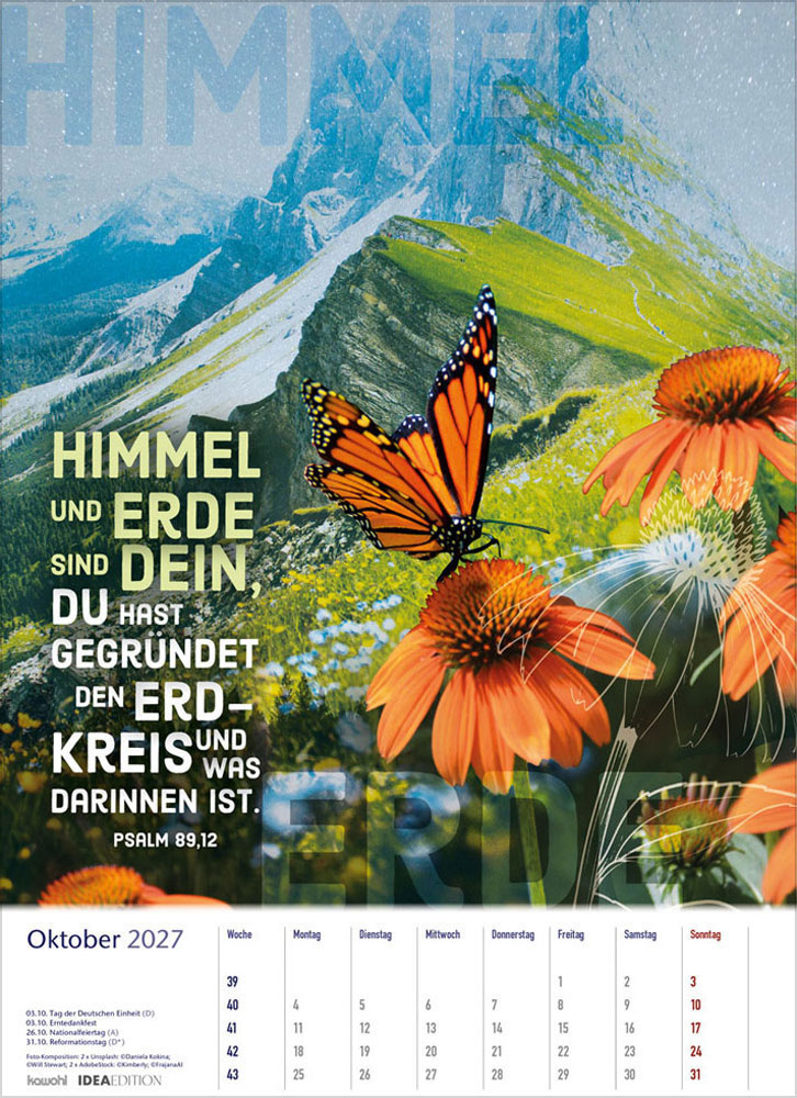 Auf seinem Weg 2027 - Wandkalender