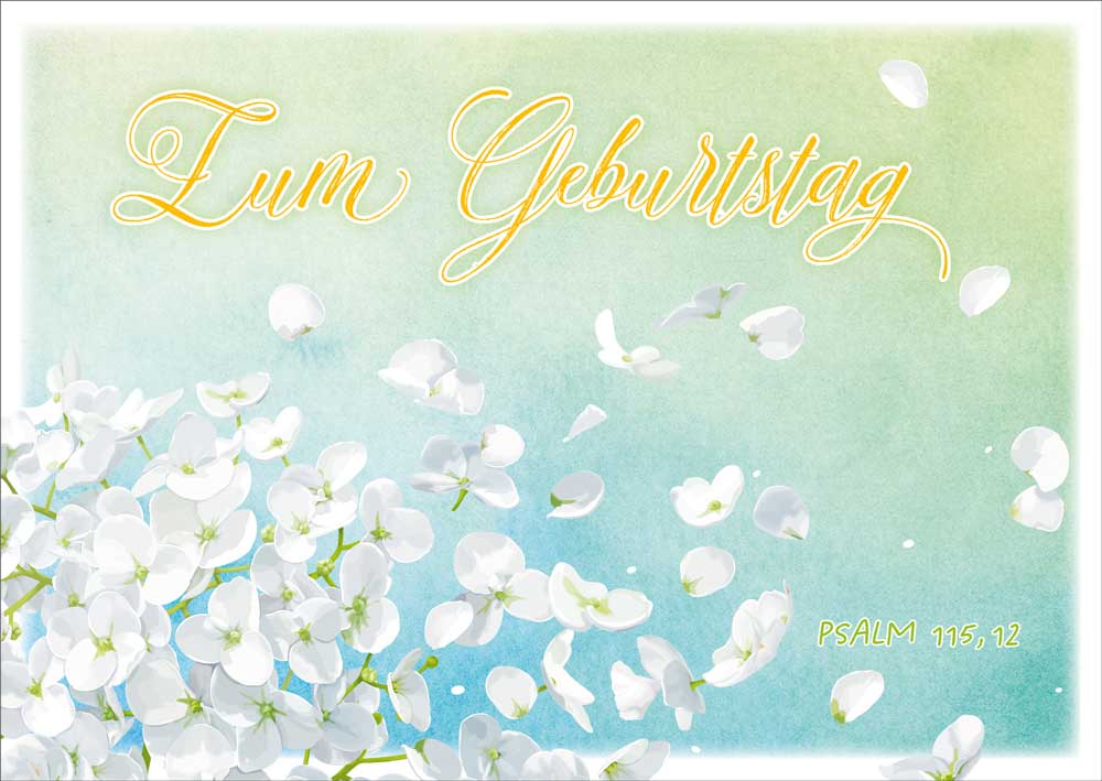 179731909 Postkarte "Weiße Blüte"