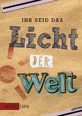 Postkarte "Ihr seid das Licht der Welt"