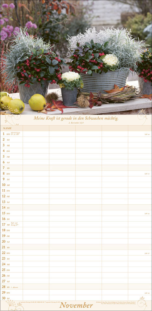 Gartenfreunde 2027 - Familienplaner