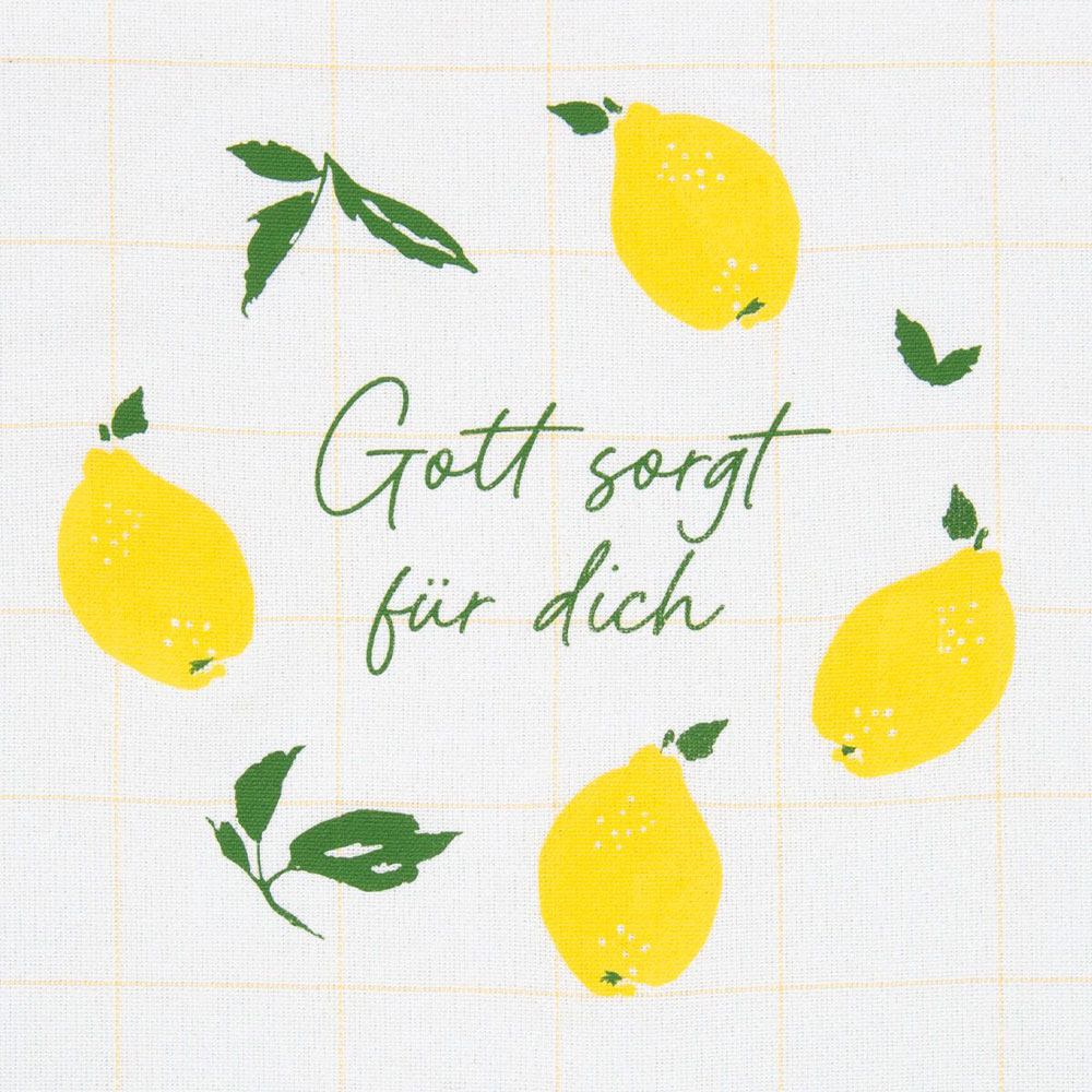 Geschirrtuch "Gott sorgt für dich"