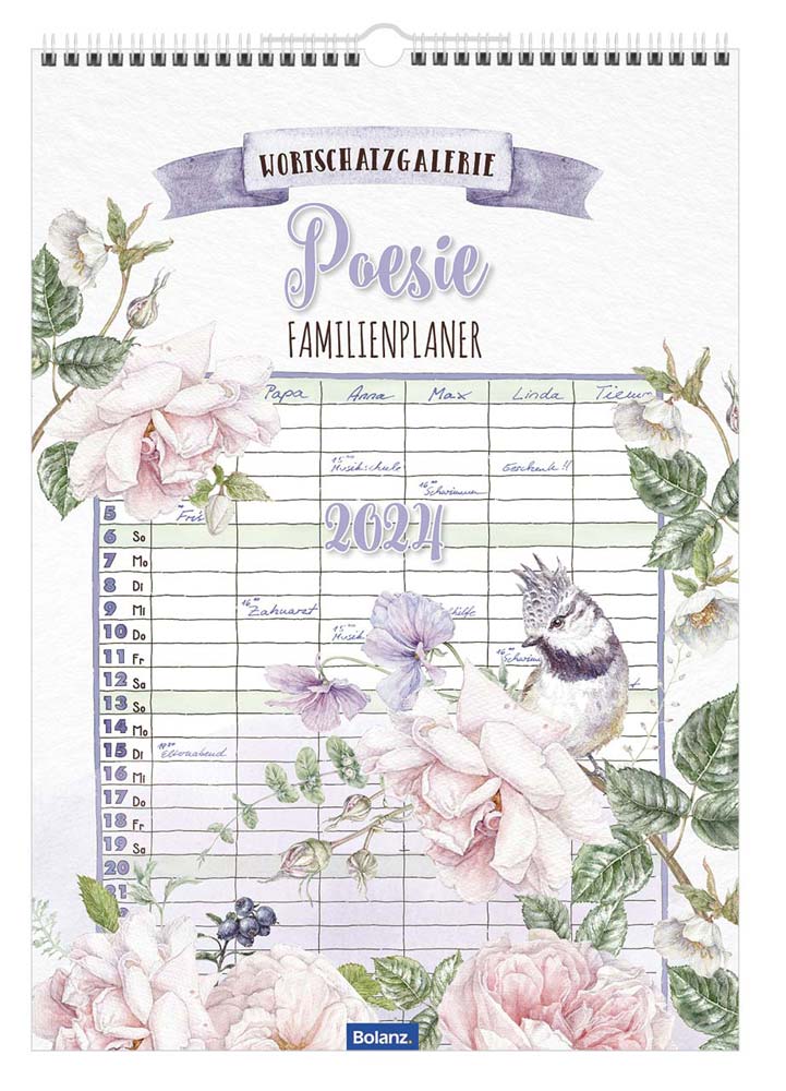 Wortschatzgalerie Poesie 2024 - Familienplaner