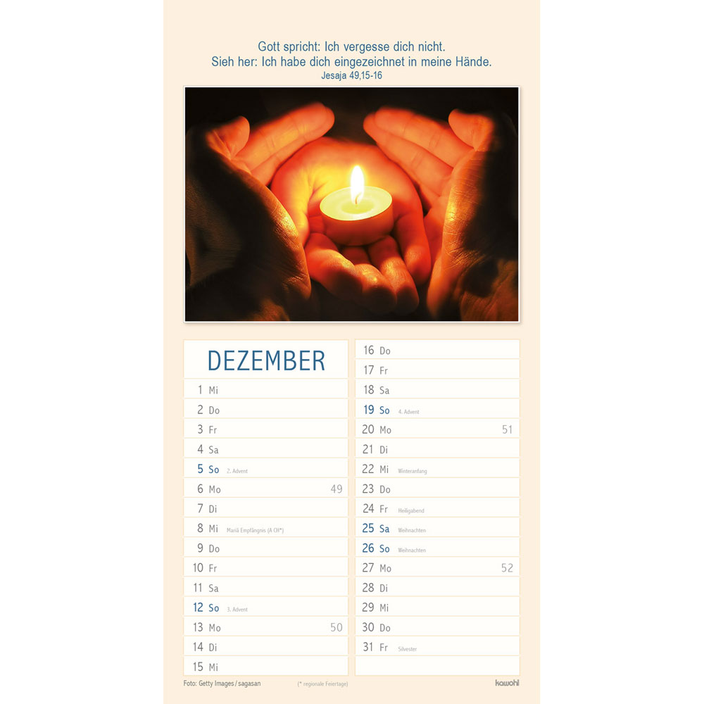 Meine Zeit in seinen Händen 2027 - Wandkalender