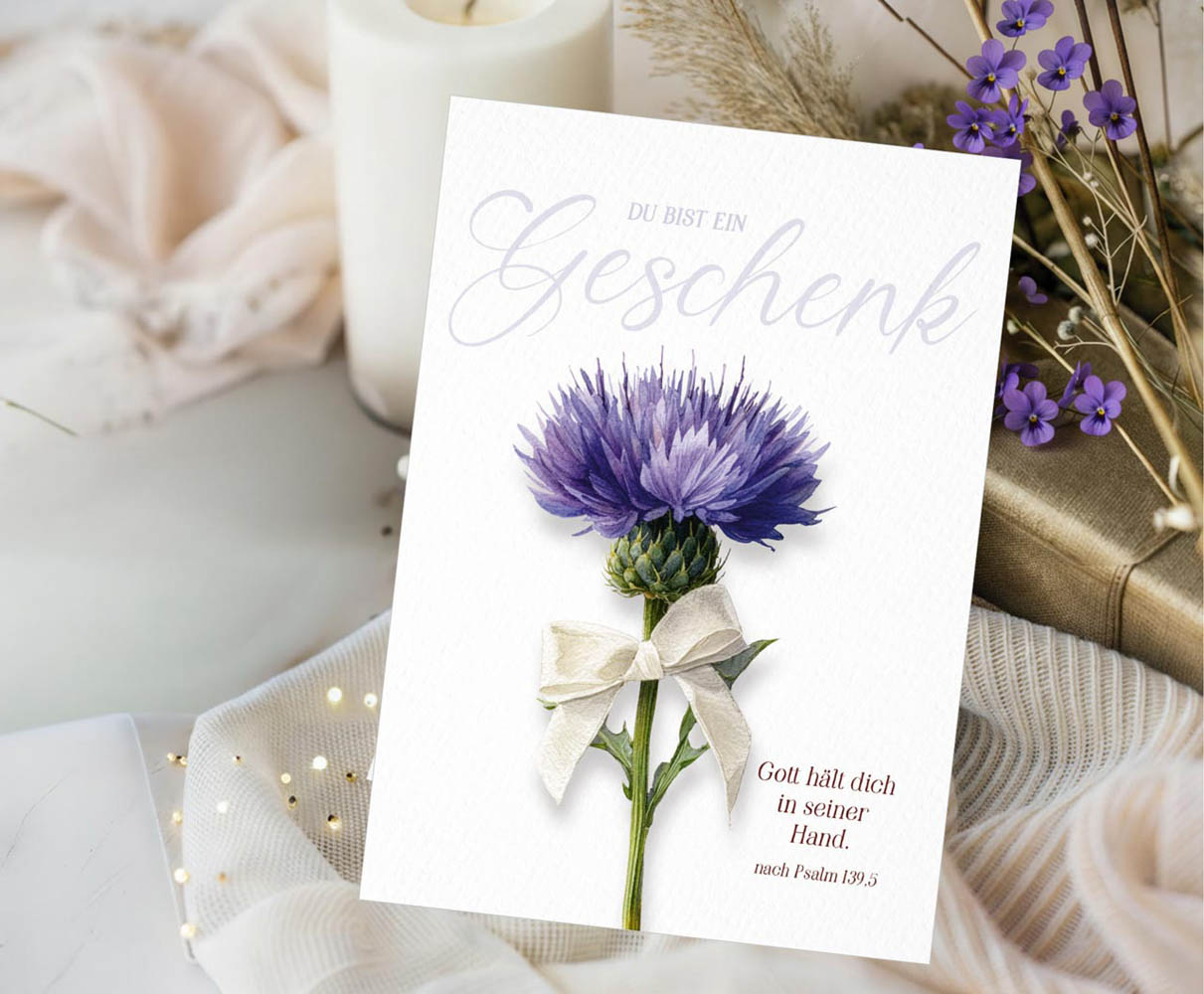 Postkarte "Du bist ein Geschenk"