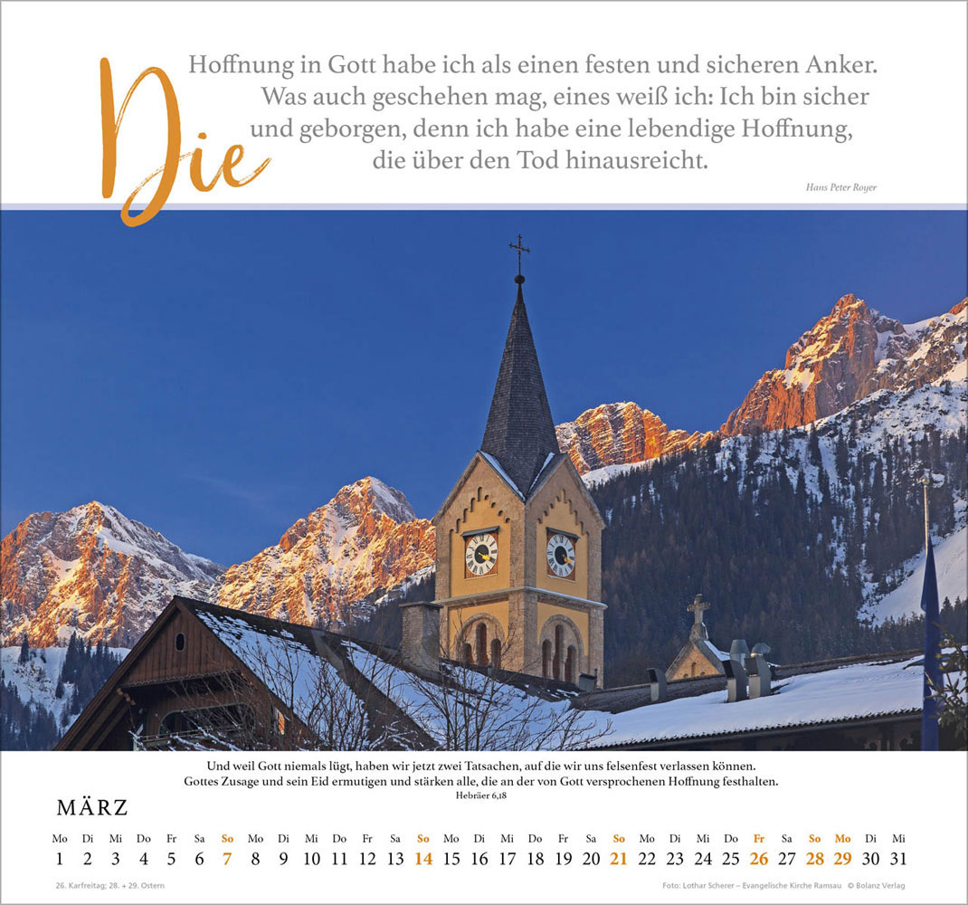 Fels meiner Stärke 2027 - Wandkalender