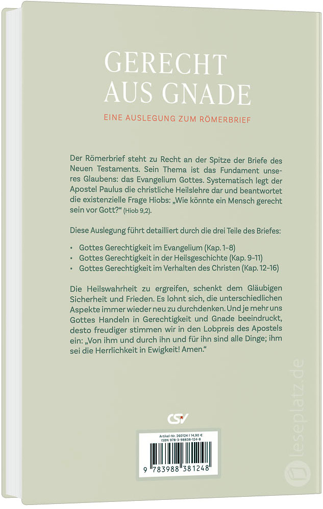 Gerecht aus Gnade