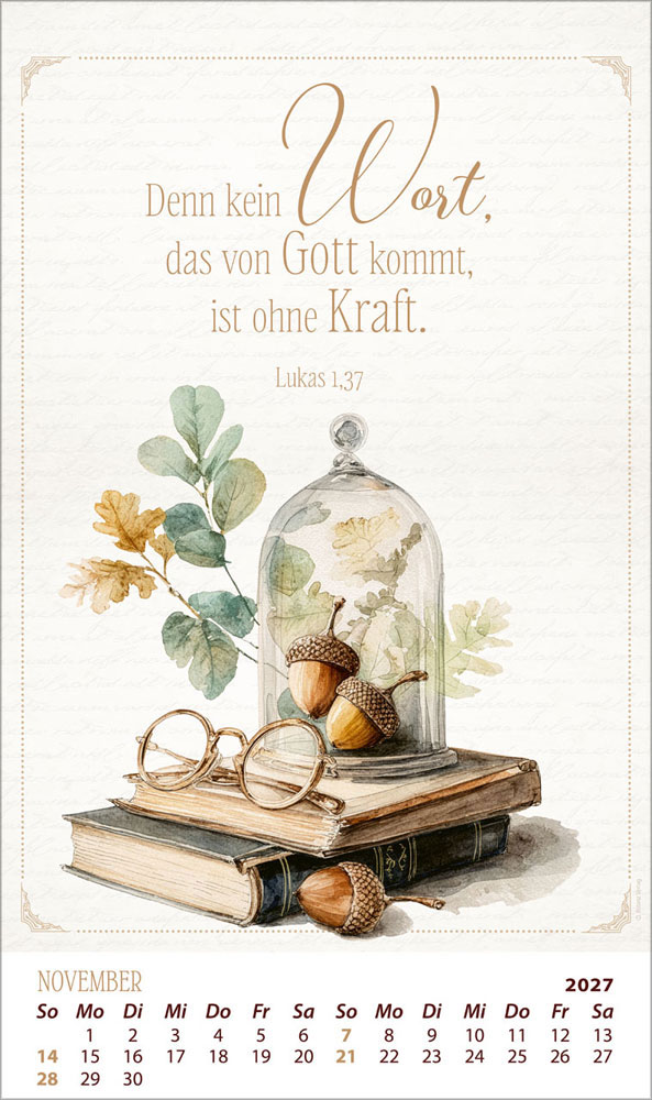Die Kraft der Worte 2027 - Posterkalender