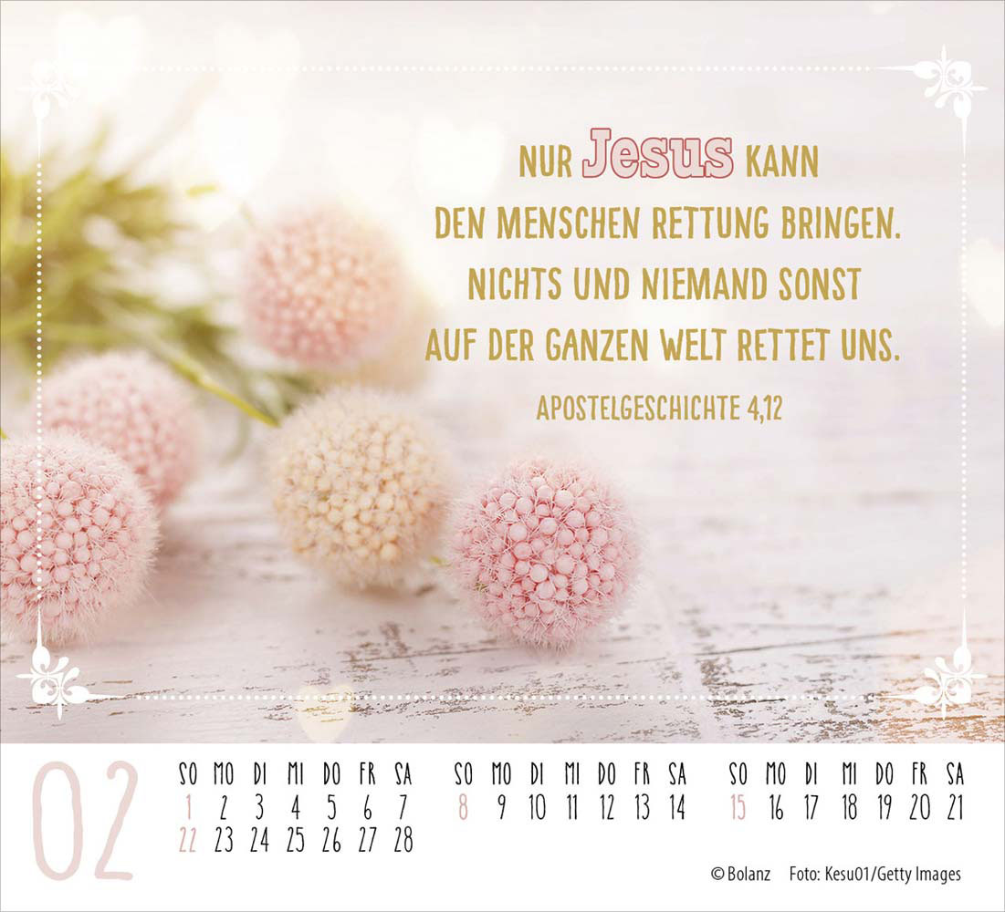Worte von Herzen 2026 - Minikalender