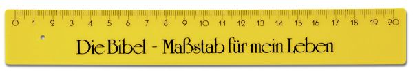 Lineal "Die Bibel - Maßstab für mein Leben"