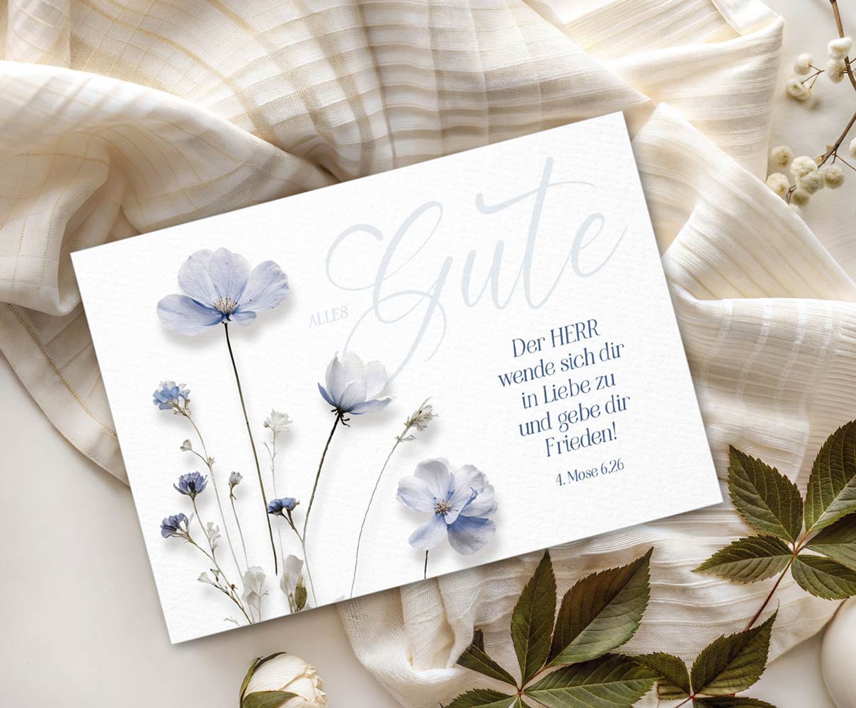 Postkarte "Alles Gute"