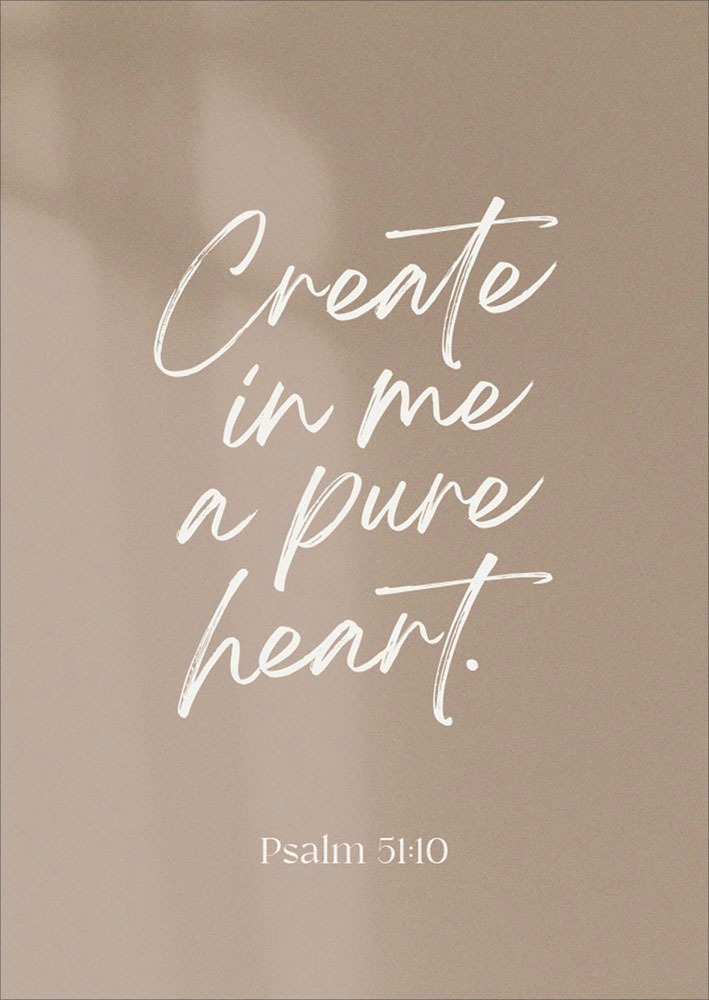 Postkarte "Create in me" Postkarte "Create in me"