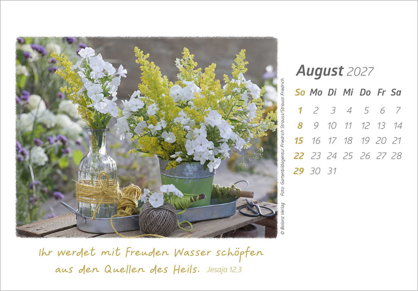 Die Güte Gottes preisen 2027 - Aufstellkalender