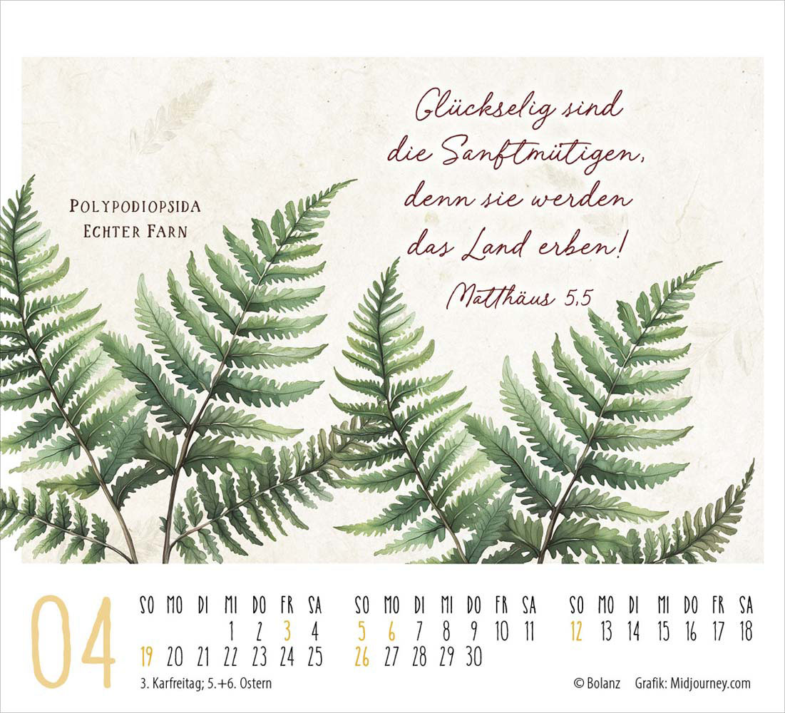 KunstWerke des Schöpfers 2026- Minikalender