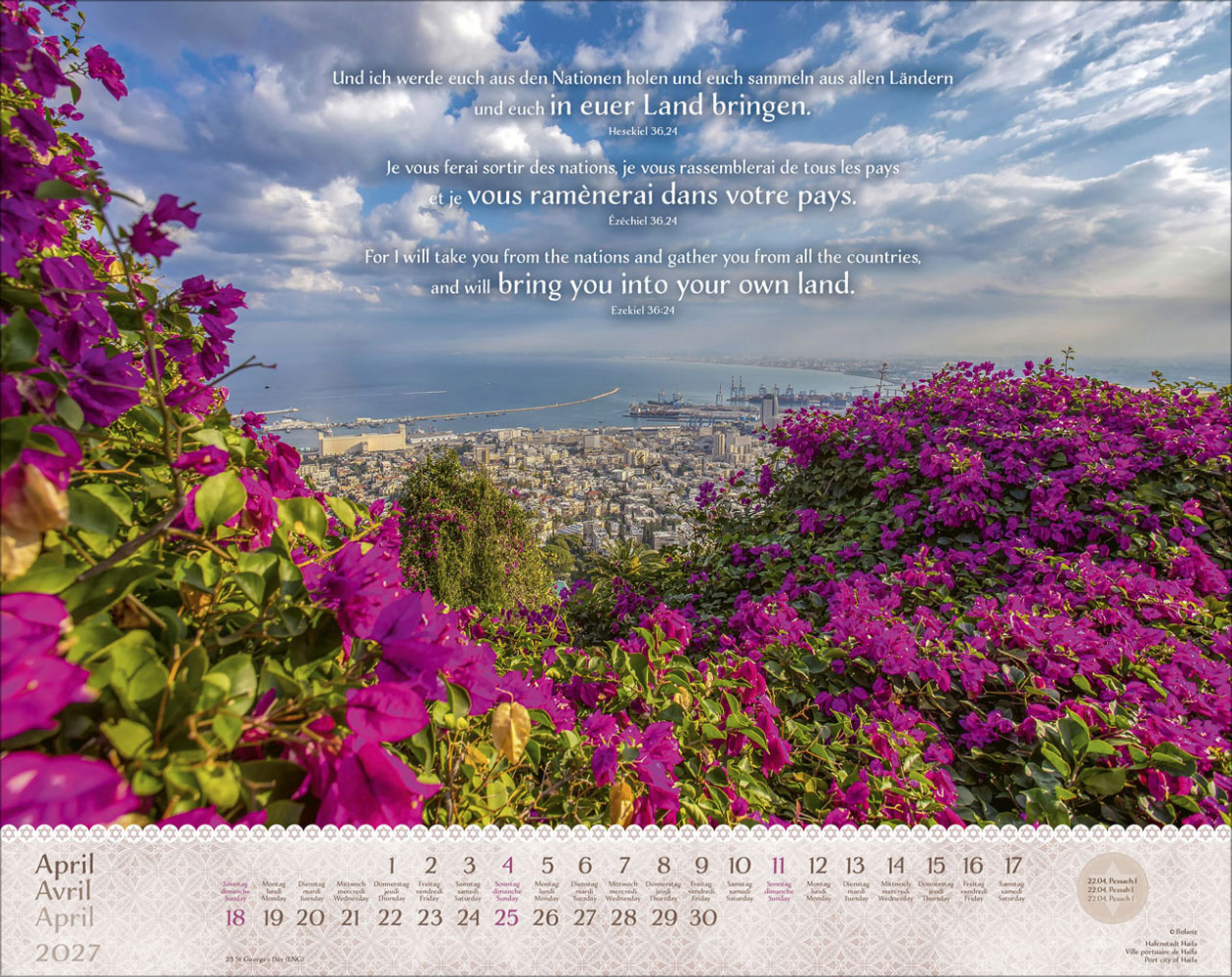 Israel Shalom 2027 - Wandkalender