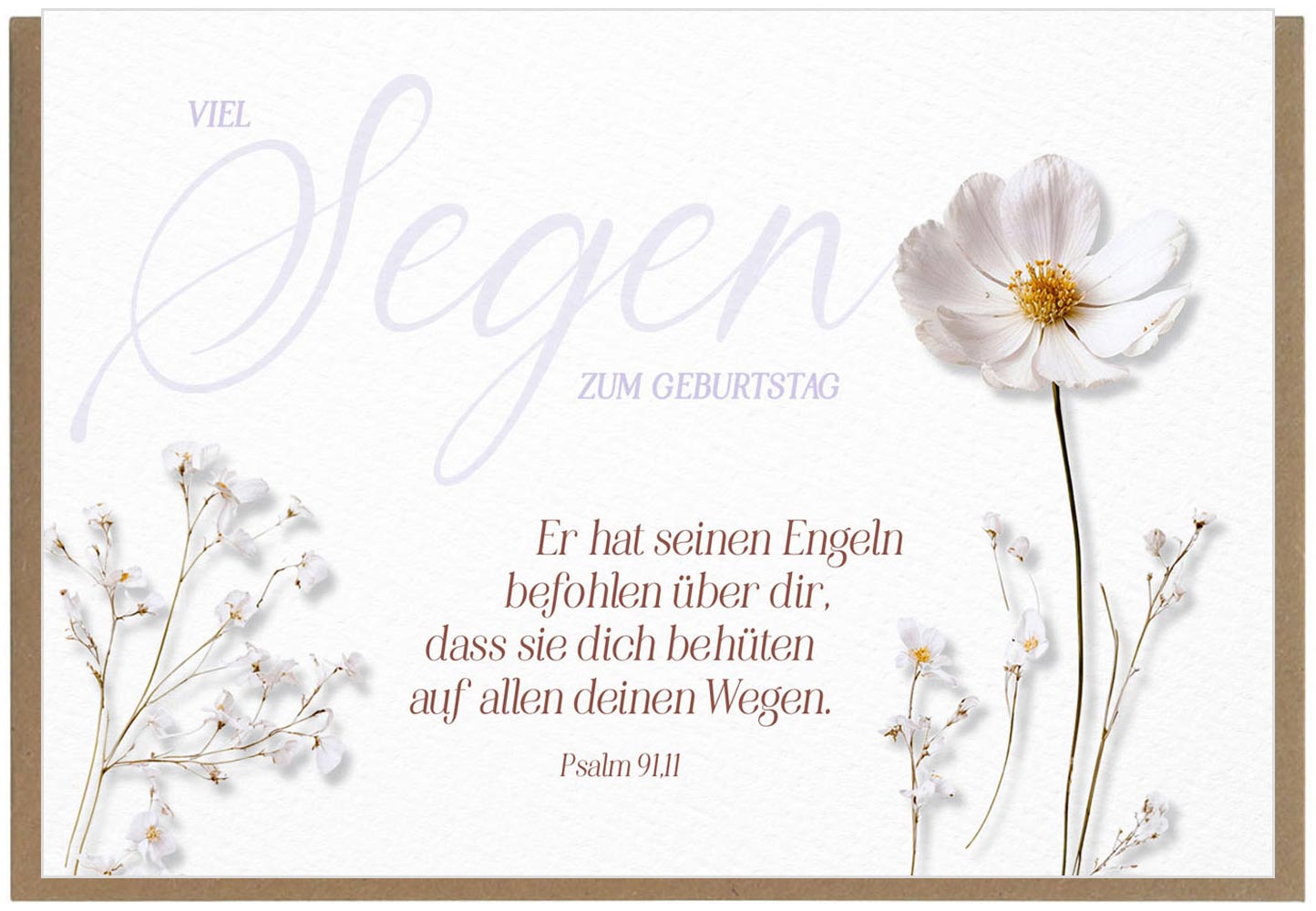 Faltkarte "Viel Segen"