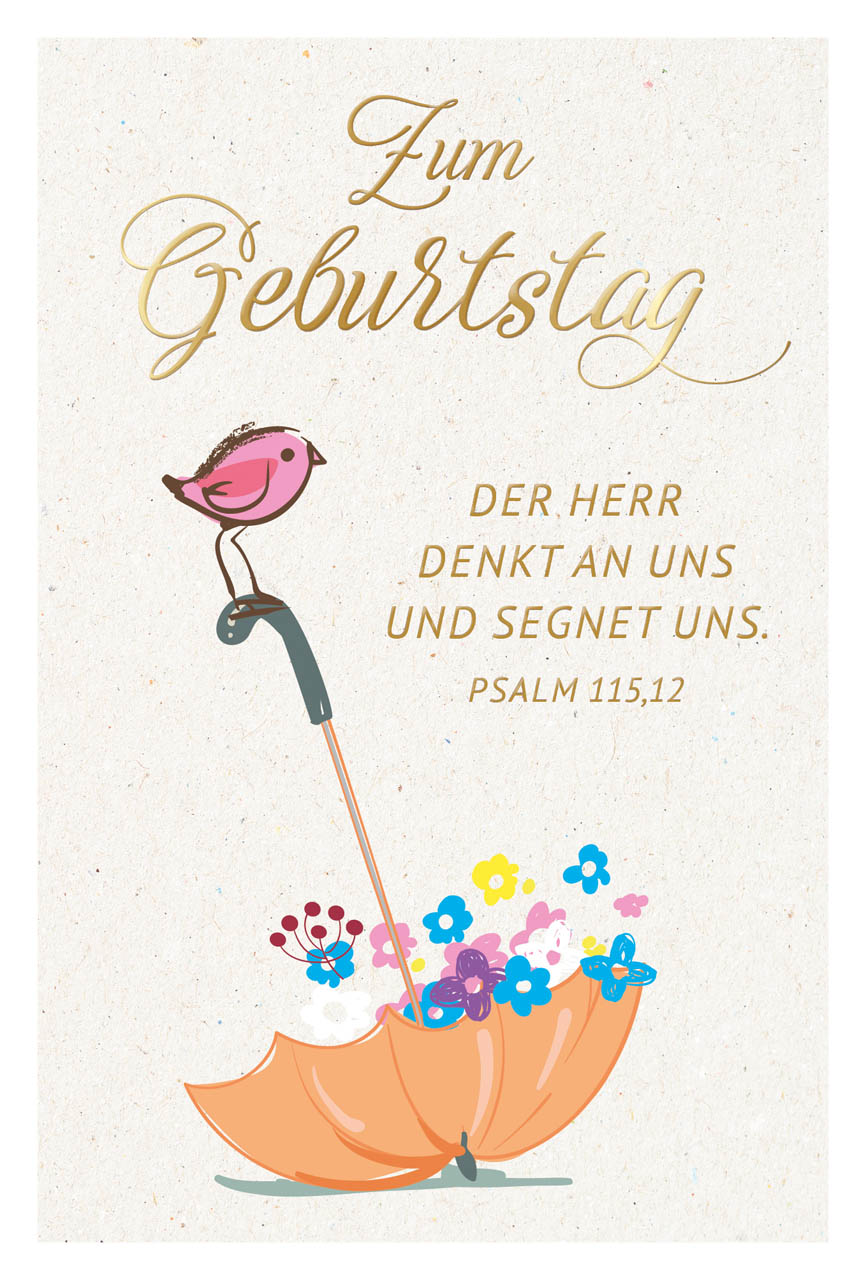 Postkarte "Zum Geburtstag"