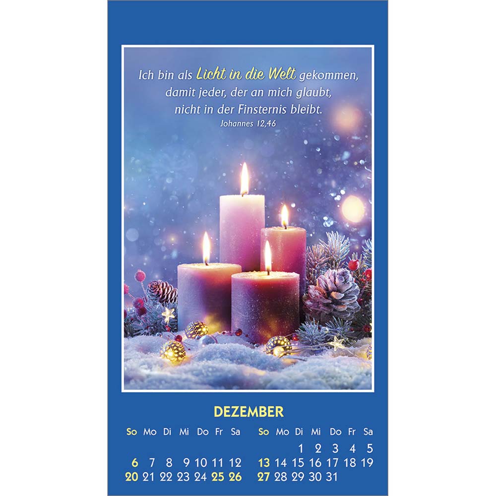 Gottes Wort - Licht für den Tag 2026 - Aufkleberkalender
