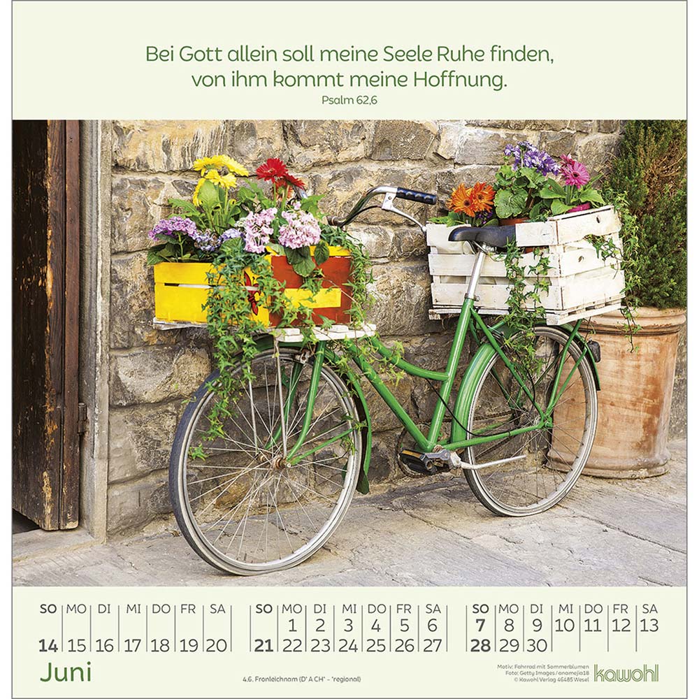 Blumengrüße 2026 - Wandkalender