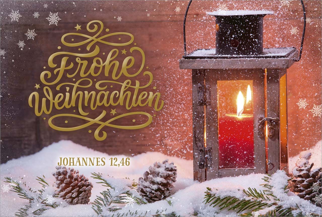 Postkarte "Frohe Weihnachten"