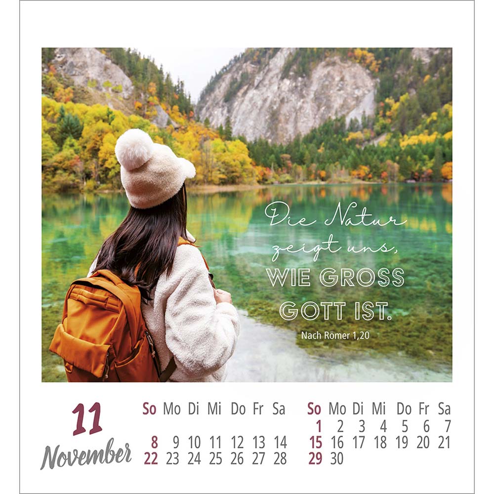 Frei sein & leben 2026 - Aufkleber-Kalender