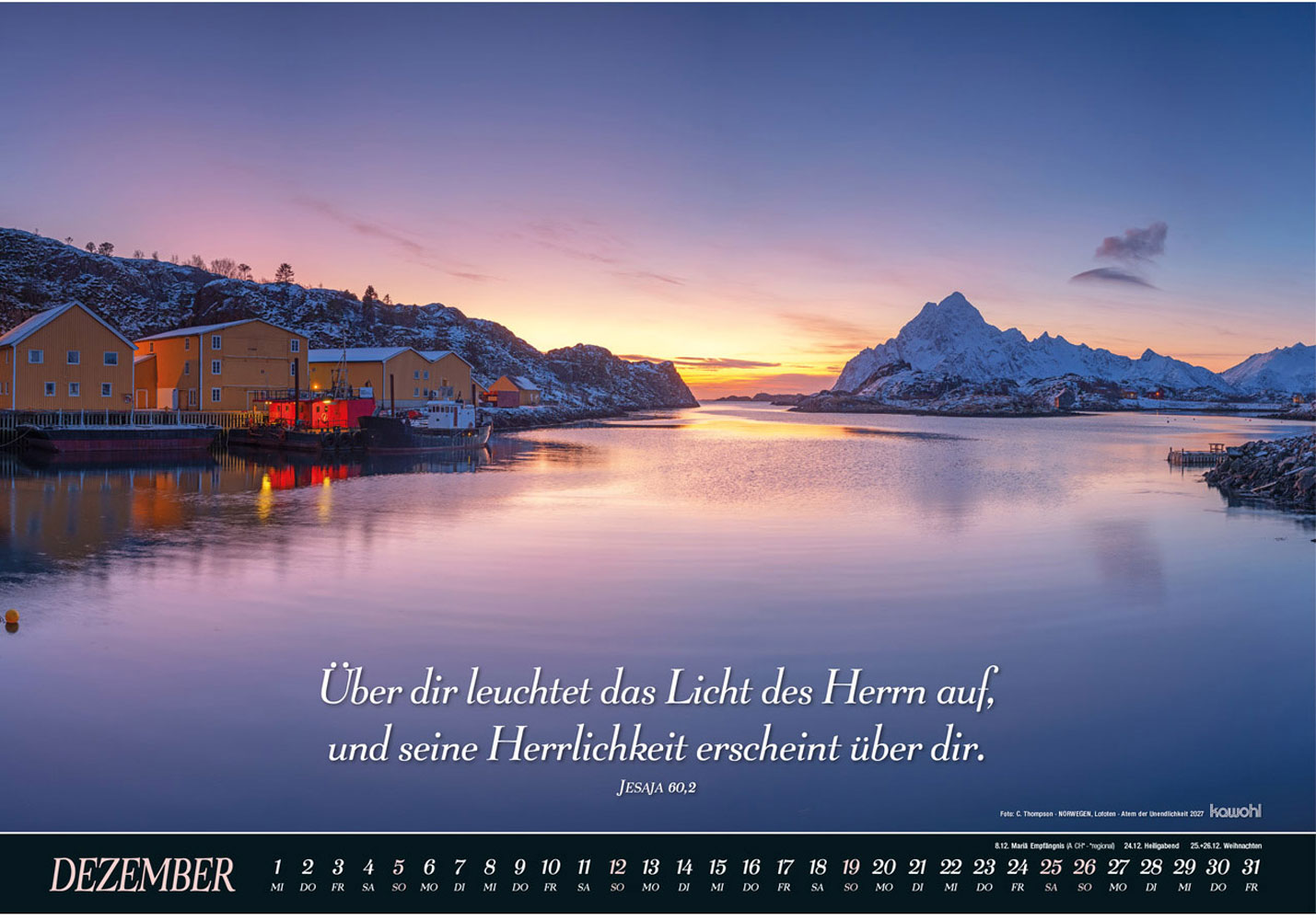 Atem der Unendlichkeit 2027 - Wandkalender