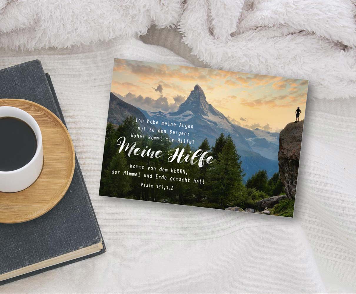Postkarte "Meine Hilfe"