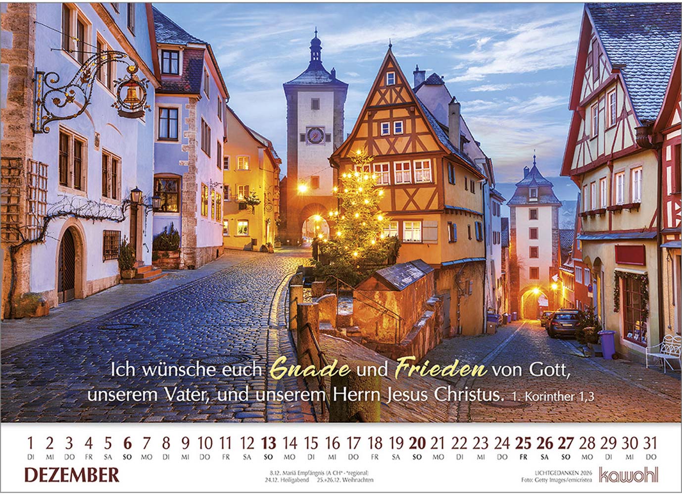 Lichtgedanken 2026 - Wandkalender Lichtgedanken 2026 - Wandkalender