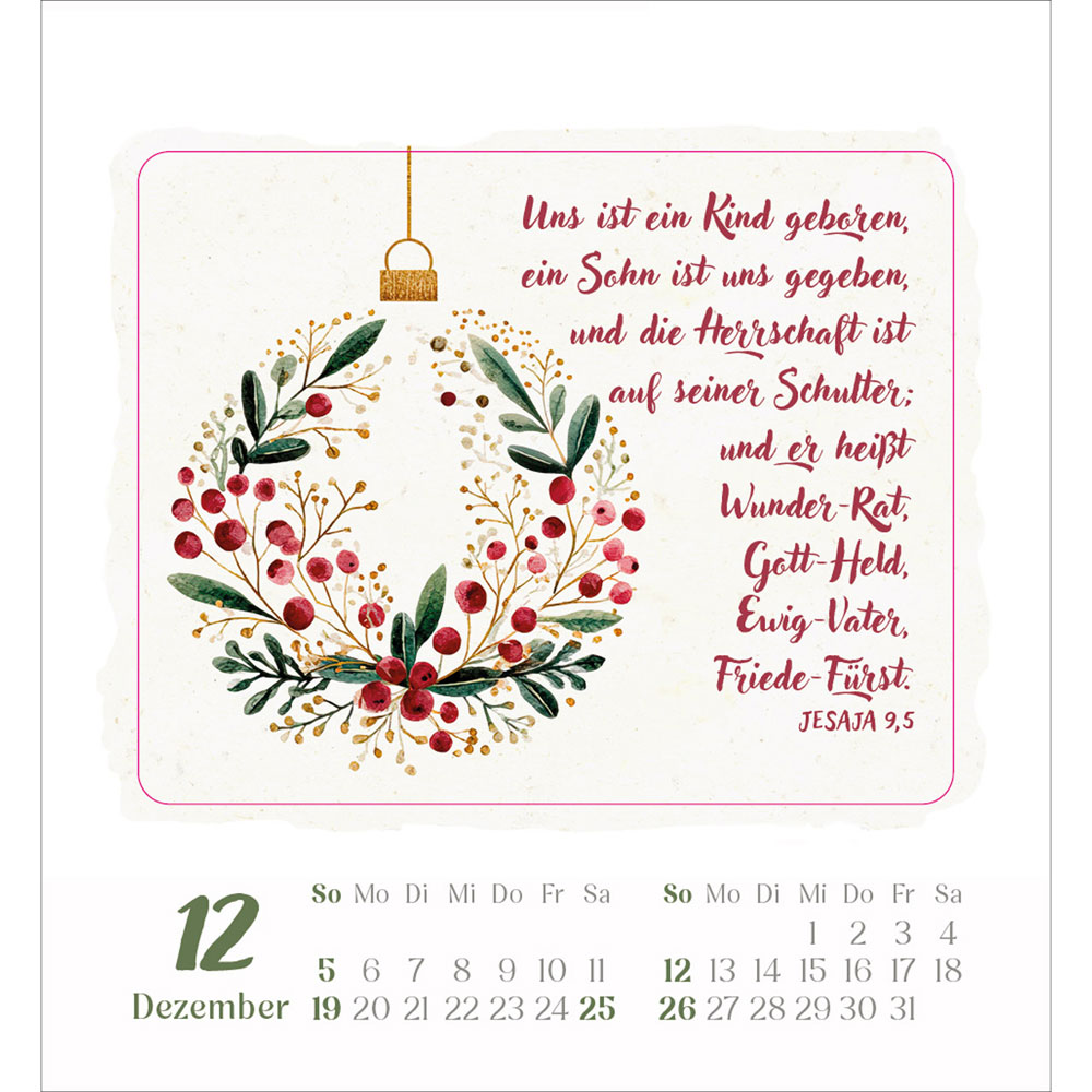 Kleine Freude im Herzen 2027 - Aufkleber-Kalender