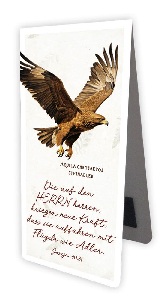 Magnetlesezeichen "Die auf den Herrn harren kriegen neue Kraft"