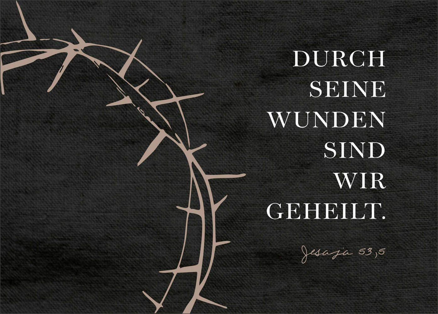 Postkarte "Durch seine Wunden"