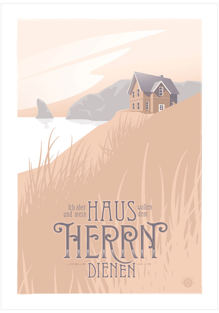 Poster "Mein Haus dem Herrn"