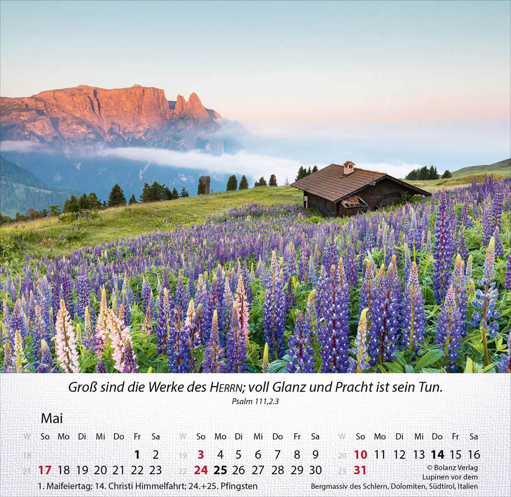 Berge 2026 - Tischkalender Berge 2026 - Tischkalender
