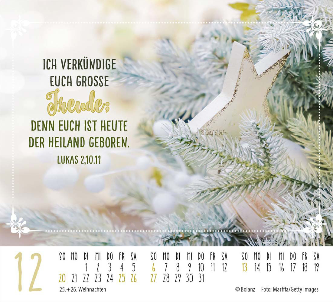 Worte von Herzen 2026 - Minikalender