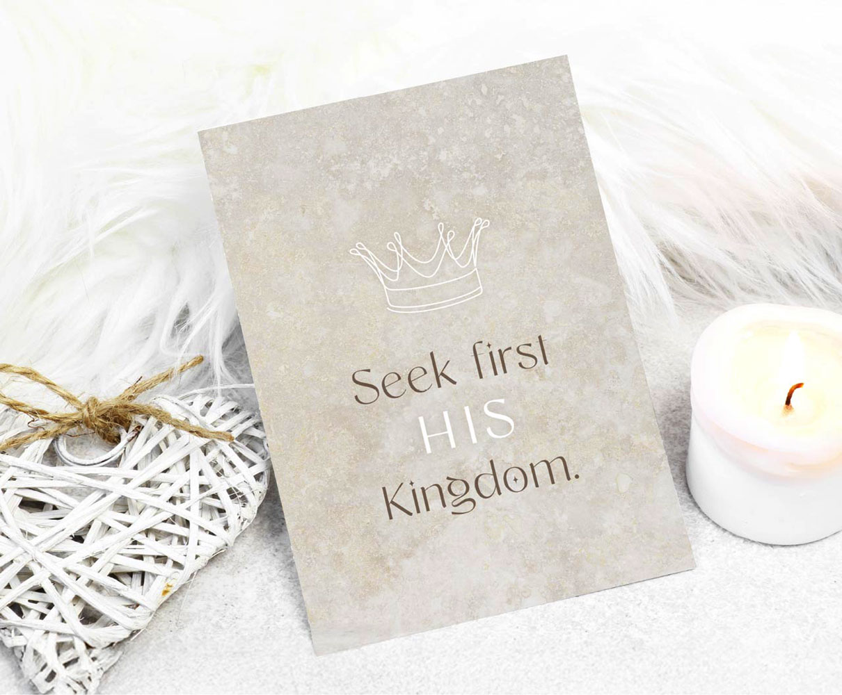 Postkarte "his kingdom"