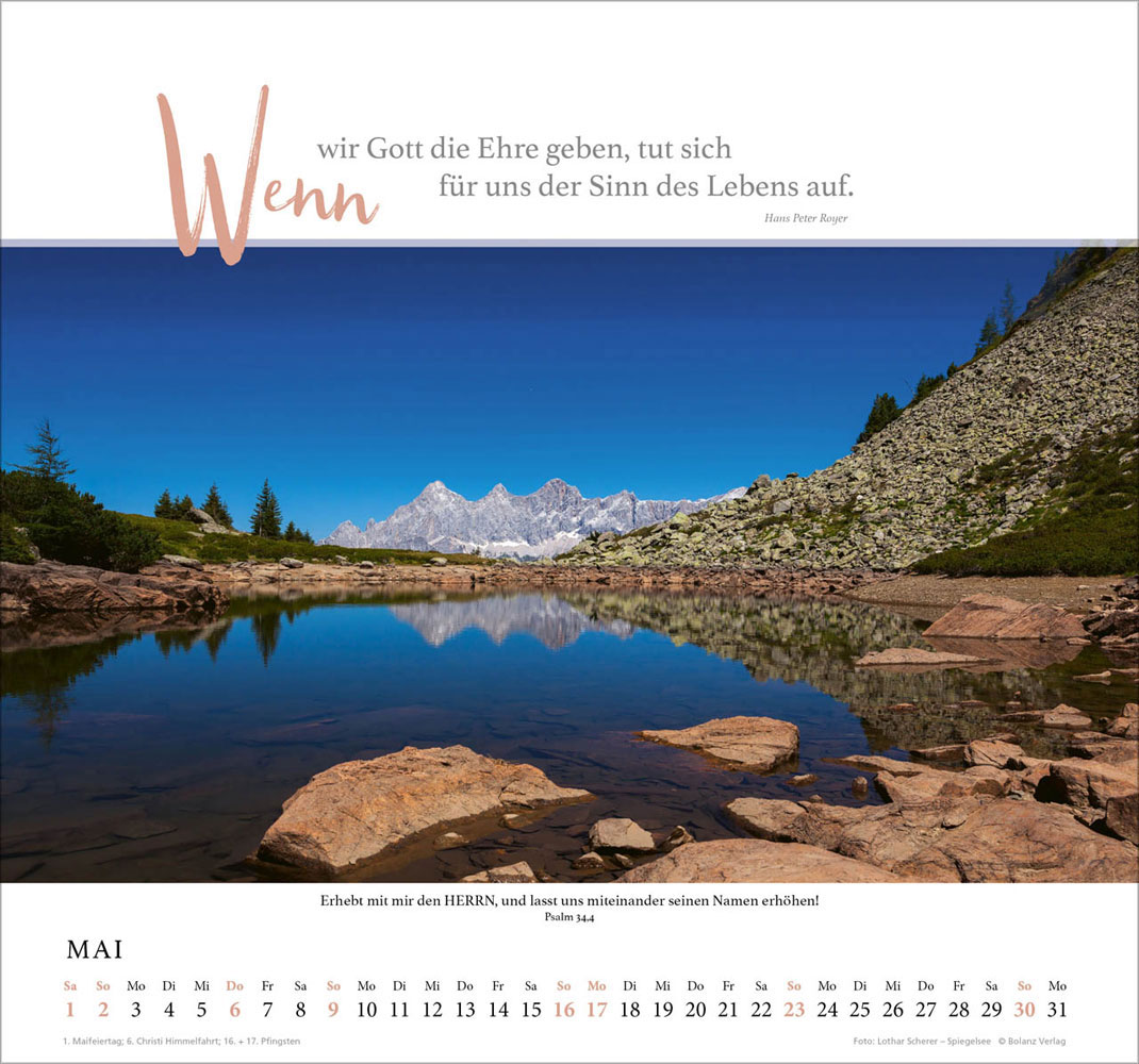 Fels meiner Stärke 2027 - Wandkalender