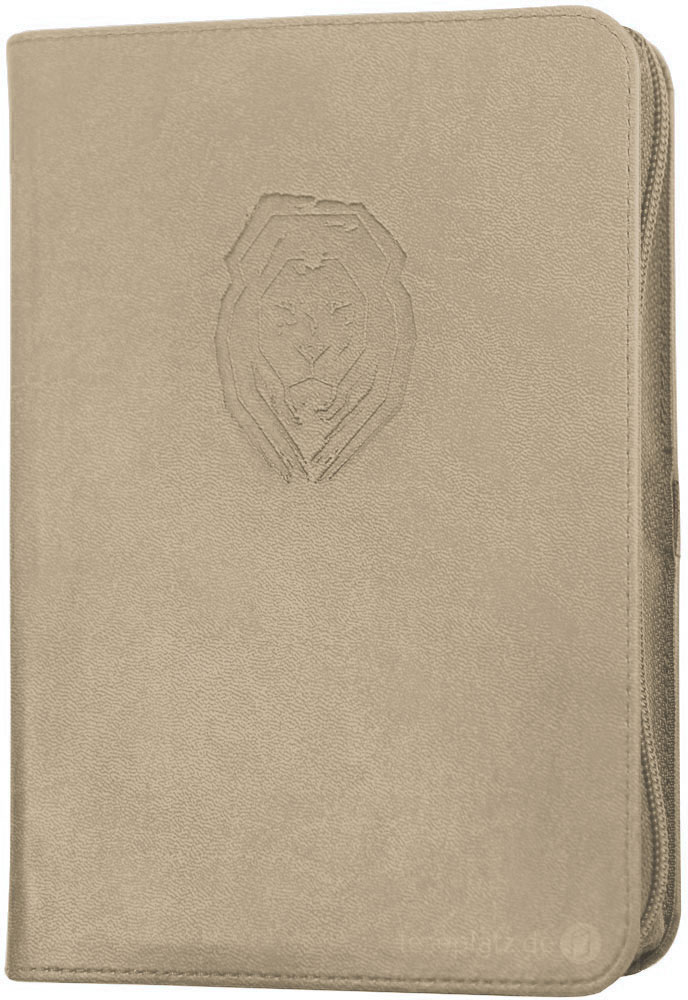 NeÜ - Standardausgabe Kunstleder beige "Motiv Life Lion"